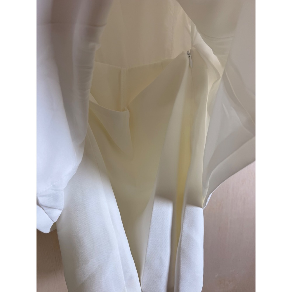 Amanda Uprichard Women XS White NEW Gold Button Blazer Style Sleeveless - Picture 8 of 14